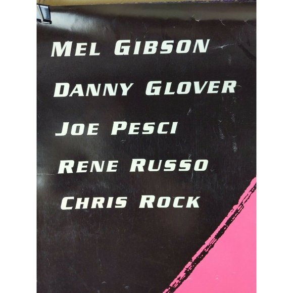 Lethal Weapon 4 Movie Poster Double Sided Rolled Mel Gibson Danny Glover  27x40 - Picture 2 of 4